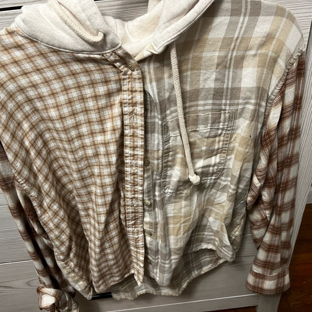 AE flannel hoodie